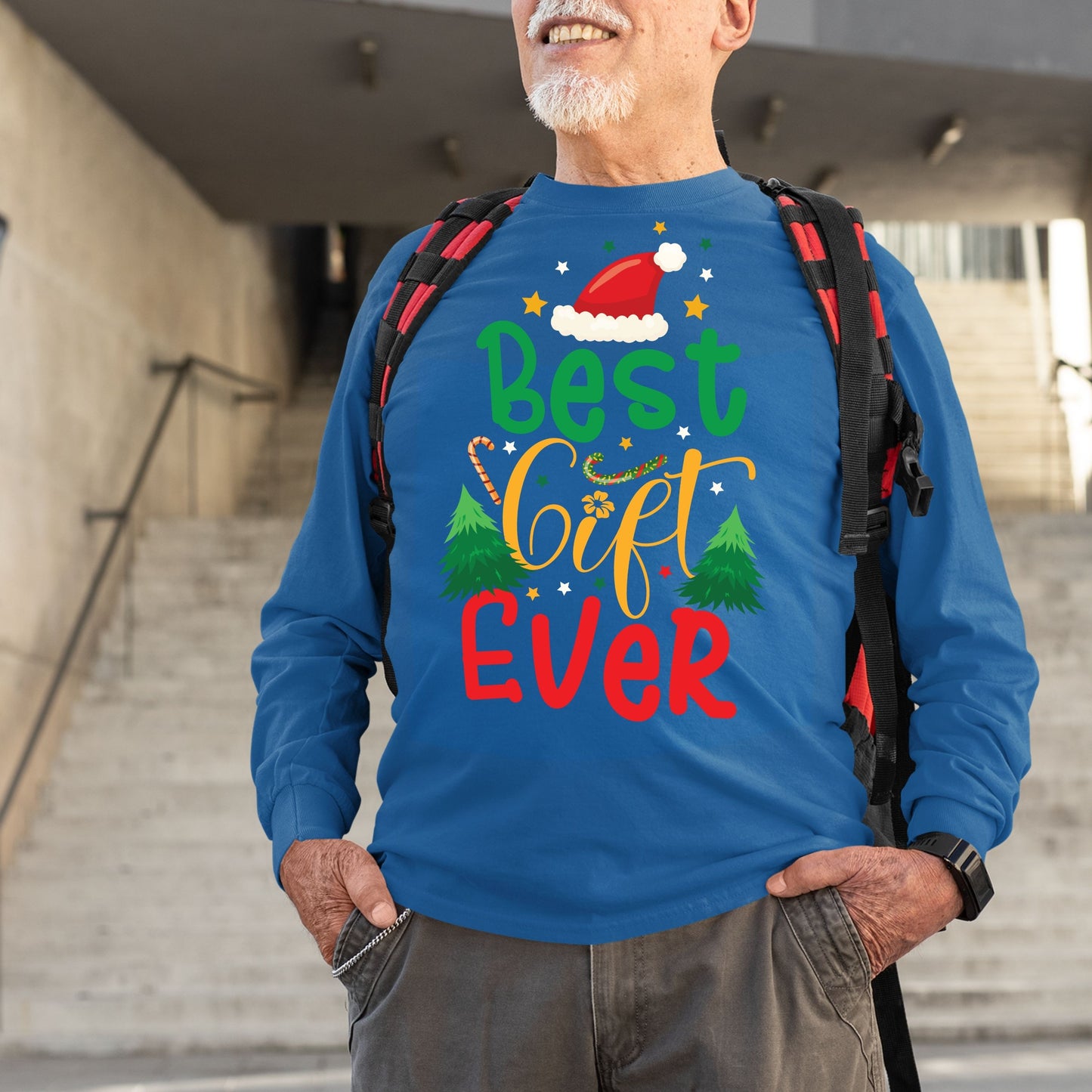 Best Gift Ever, Christmas Long Sleeves, Christmas Sweater, Christmas Sweatshirt, Christmas Crewneck For Men, Christmas Present