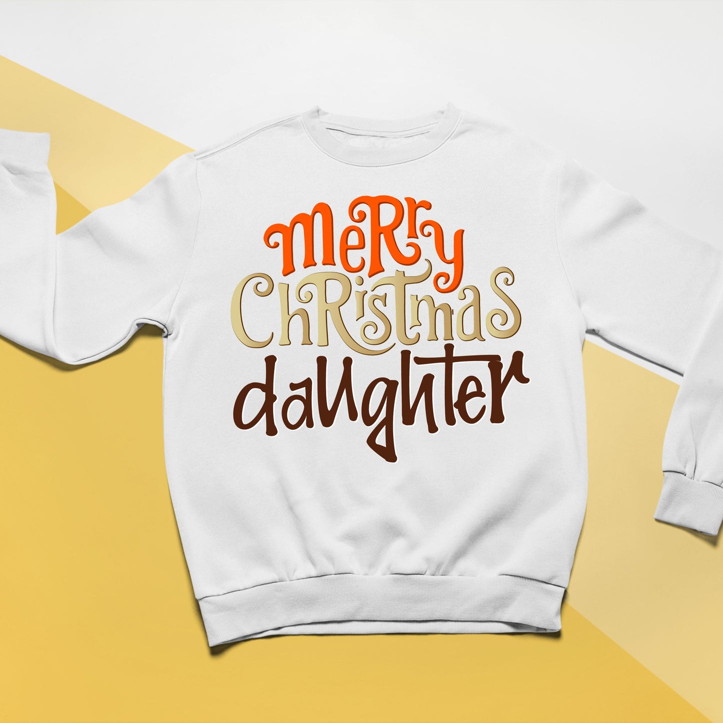 Merry Christmas Daughter, Christmas Crewneck For Youth, Christmas Long Sleeves, Christmas Sweatshirt, Christmas Sweater, Christmas Present