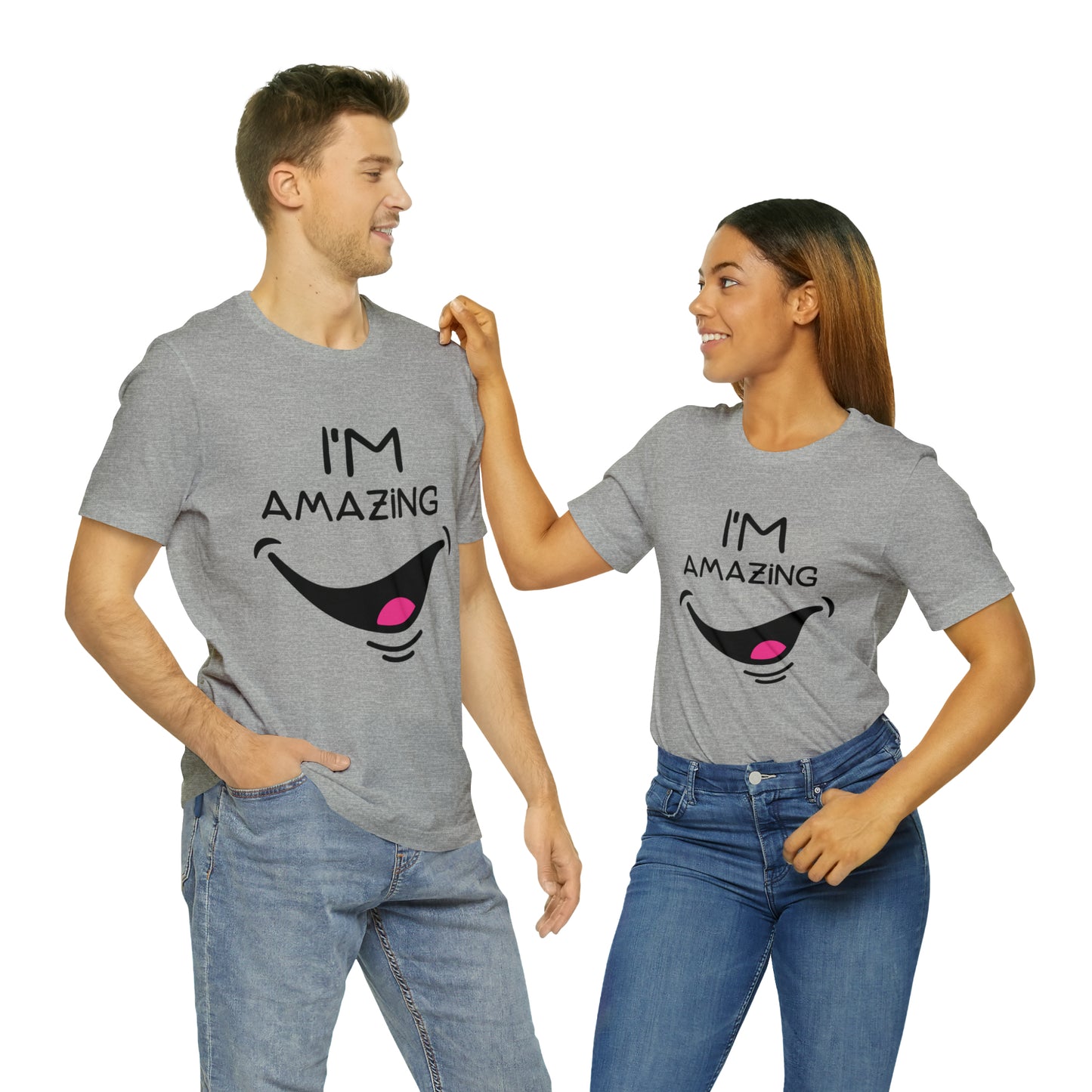 Cheeky Smile I'm Amazing | Unisex Jersey Tee