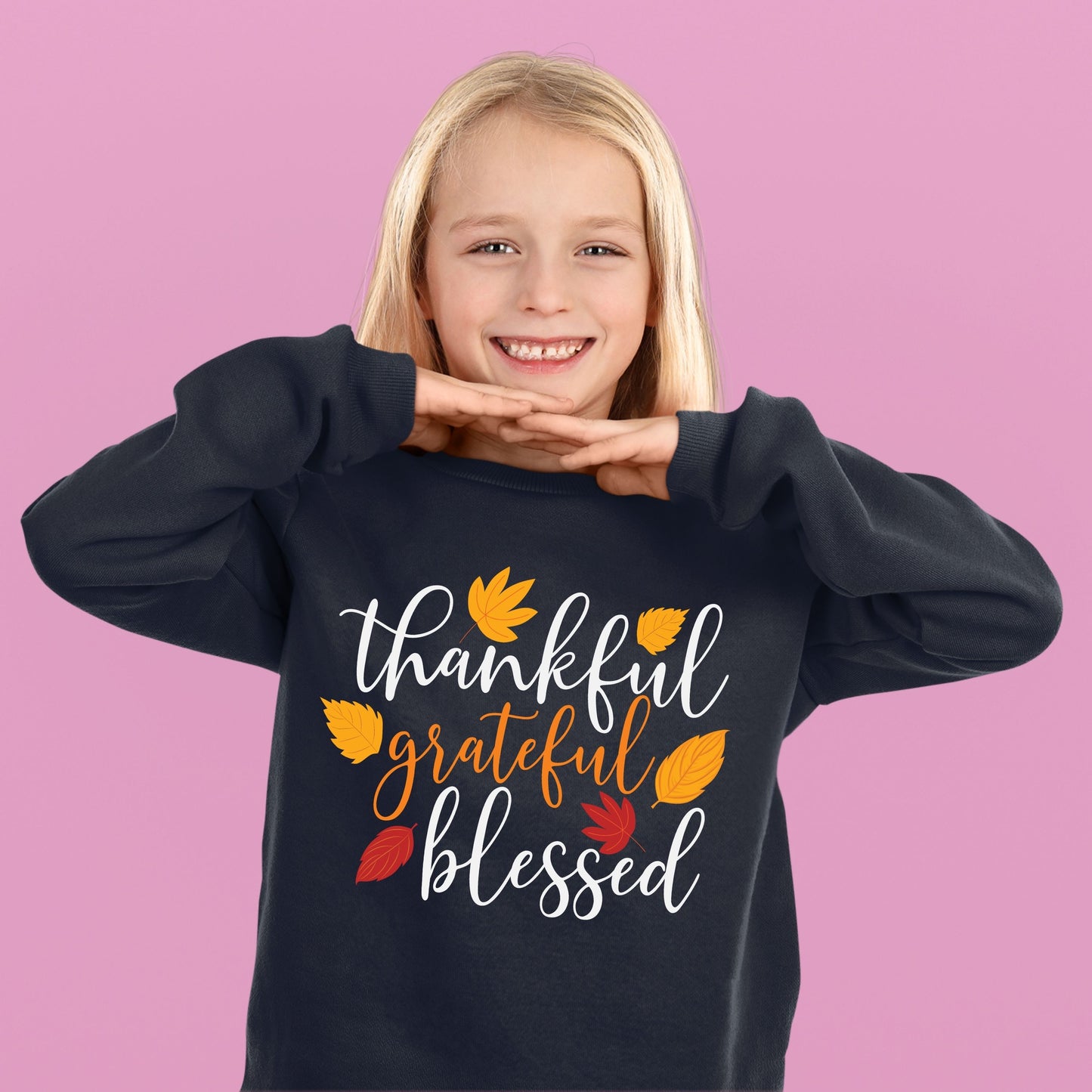 Thankful Grateful Blessed, Thanksgiving Sweatshirt, Thanksgiving Sweater for kids, Thanksgiving Gift Ideas, Cute Thanksgiving