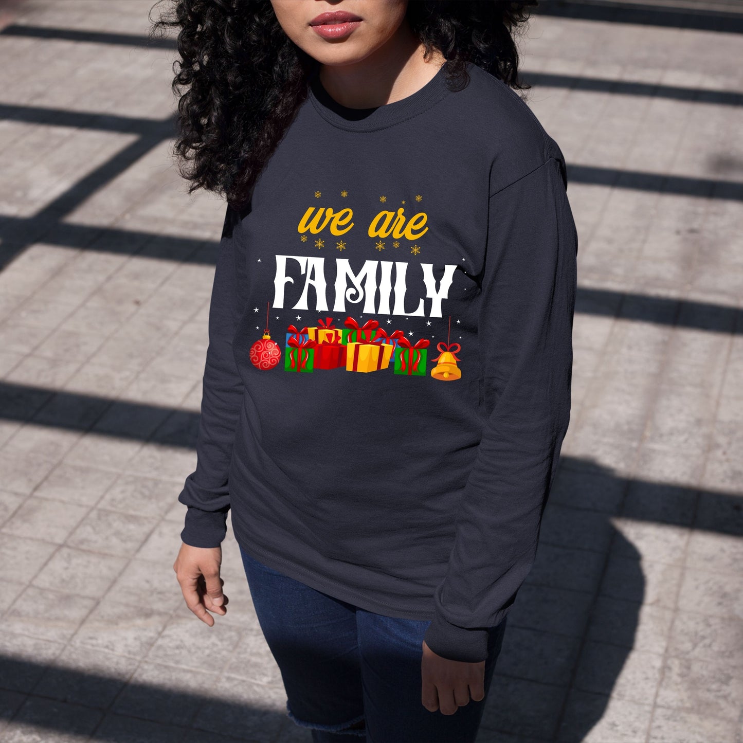 We Are Family, Women Long Sleeves, Christmas, Christmas Decor, Christmas Shirts, Christmas Sweatshirts, Christmas Clothing