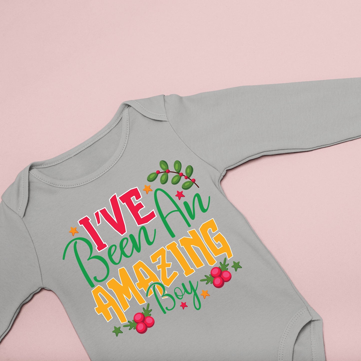 I've Been an Amazing Boy, Christmas Long Sleeves, Christmas Bodysuits For Kids, Christmas Present, Christmas Bodysuits, Christmas Onesies