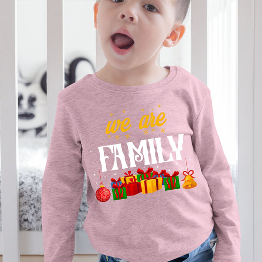 We Are Family, Toddler Long Sleeves, Christmas, Christmas Decor, Christmas Shirts, Christmas Sweatshirts, Christmas Clothing