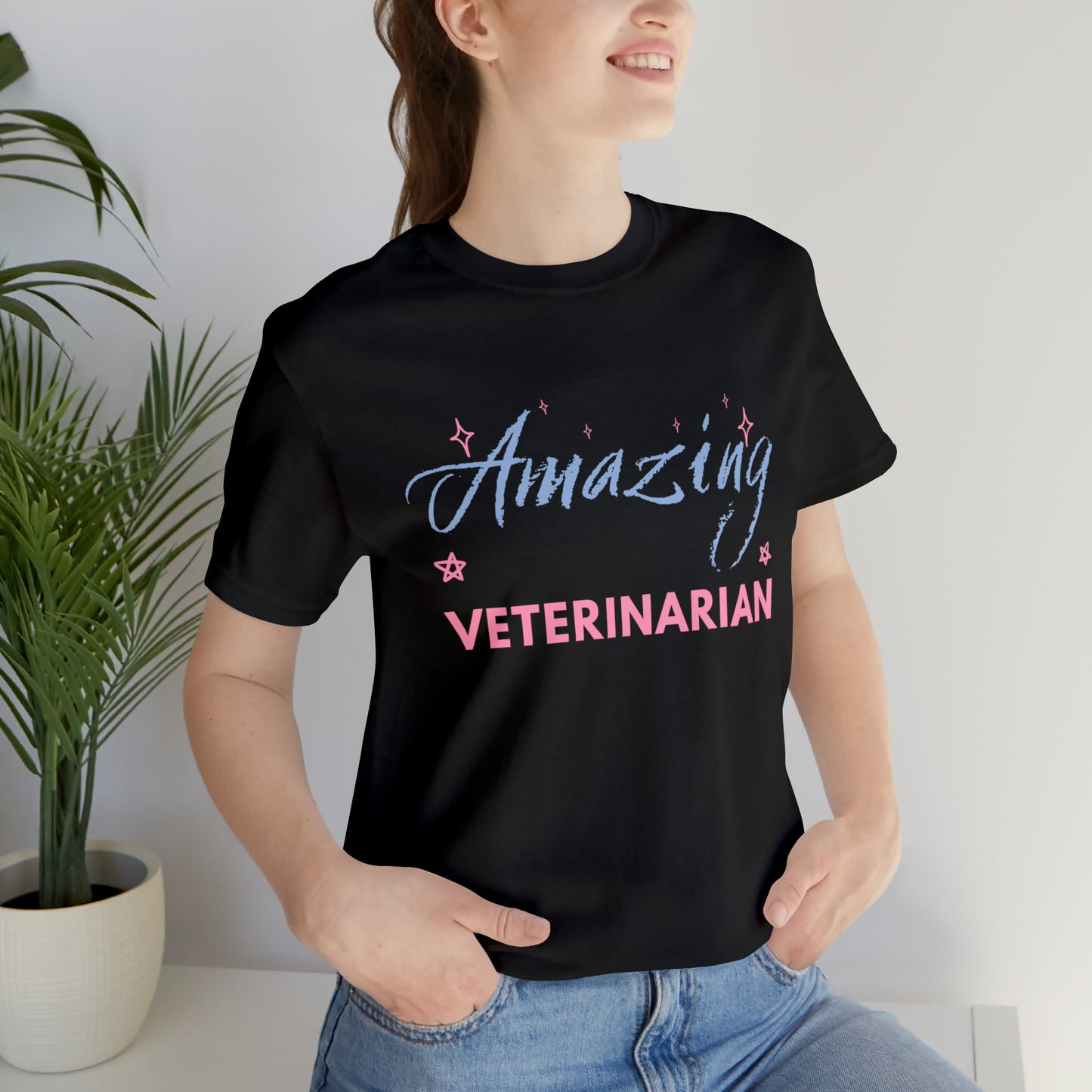 Amazing Veterinarian Unisex Jersey Short Sleeve Tee