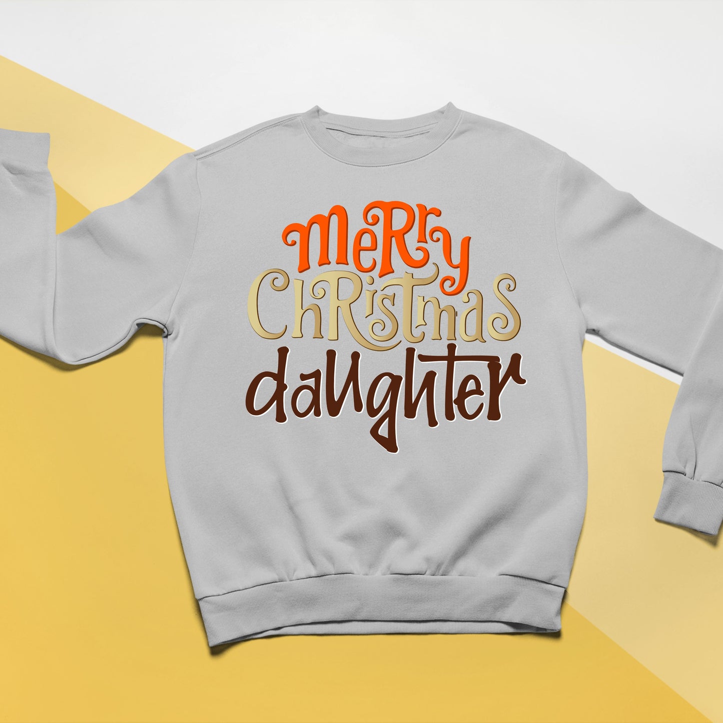 Merry Christmas Daughter, Christmas Crewneck For Youth, Christmas Long Sleeves, Christmas Sweatshirt, Christmas Sweater, Christmas Present