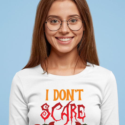 Halloween I Don't Scare Easily Sweatshirt, Halloween Gift Sweatshirt, Halloween Sweater, Cute Halloween Sweatshirt, Halloween Design Shirt