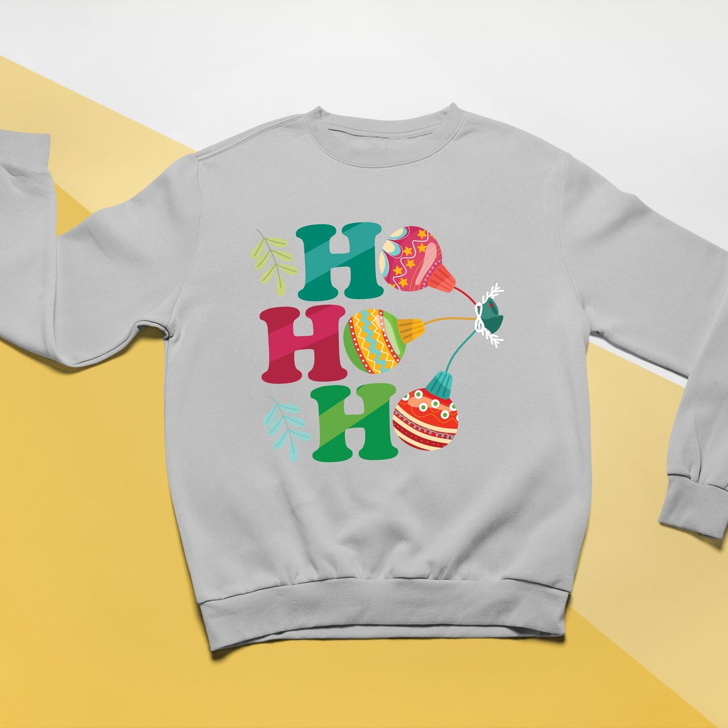 Ho Ho Ho, Christmas Long Sleeves, Christmas Crewneck For Youth, Christmas Present, Christmas Sweatshirt, Christmas Sweater