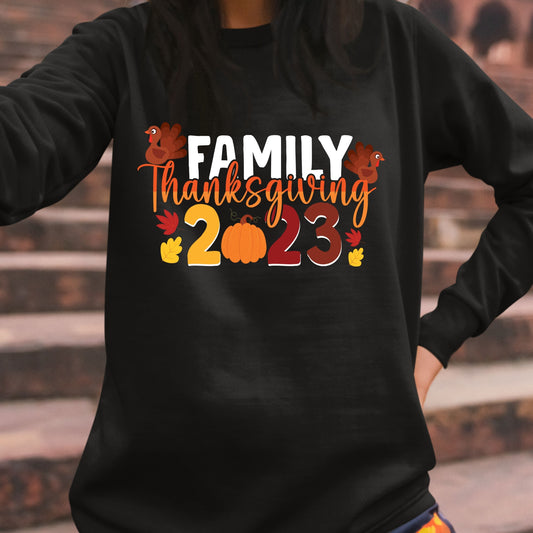 Thanksgiving Family 2023, Thanksgiving Sweatshirt, Thanksgiving Sweater for kids, Thanksgiving Gift Ideas, Cute Thanksgiving