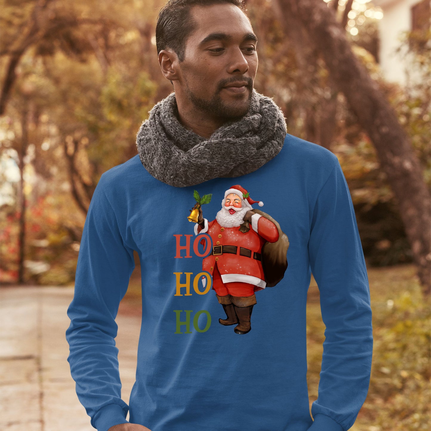 Ho Ho Ho, Men Long Sleeves, Christmas, Christmas Decor, Christmas Shirts, Christmas Sweatshirts, Christmas Clothing