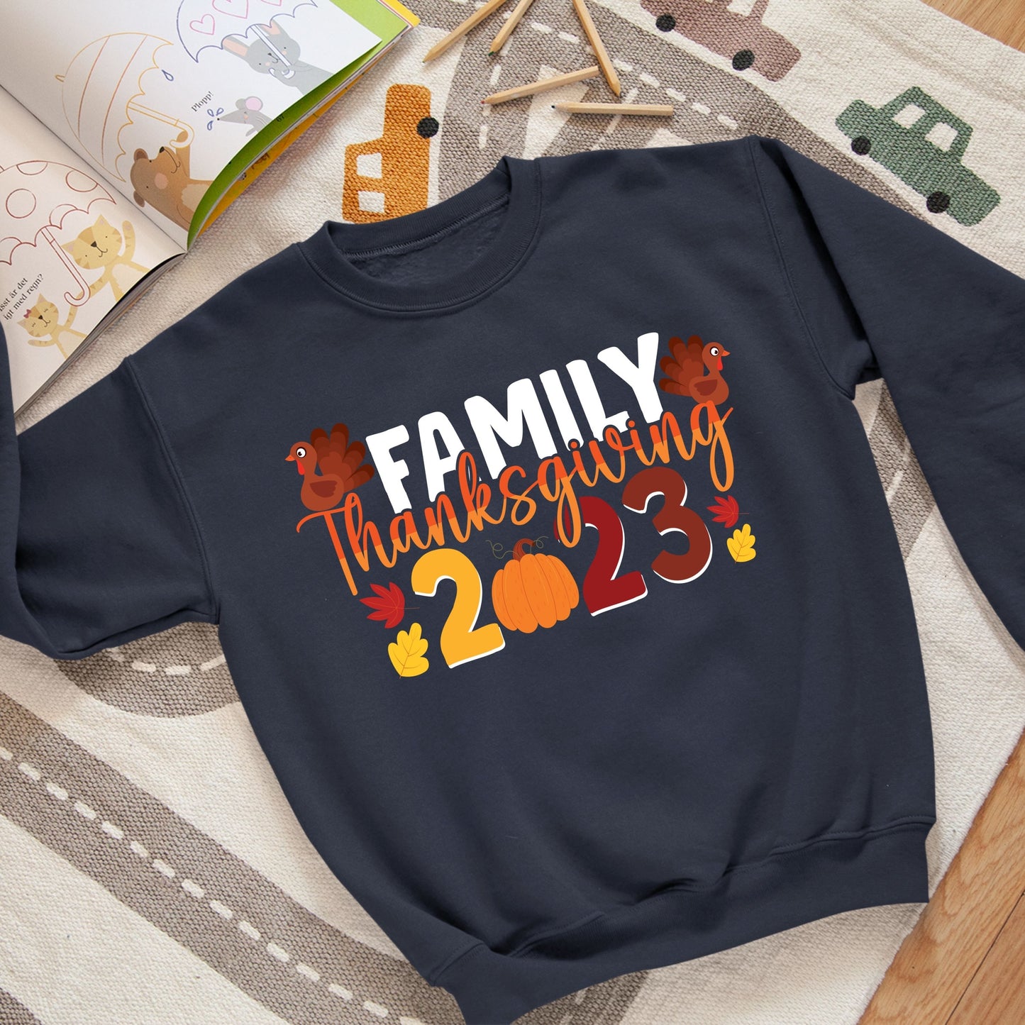 Thanksgiving Family 2023, Thanksgiving Sweatshirt, Thanksgiving Sweater for kids, Thanksgiving Gift Ideas, Cute Thanksgiving