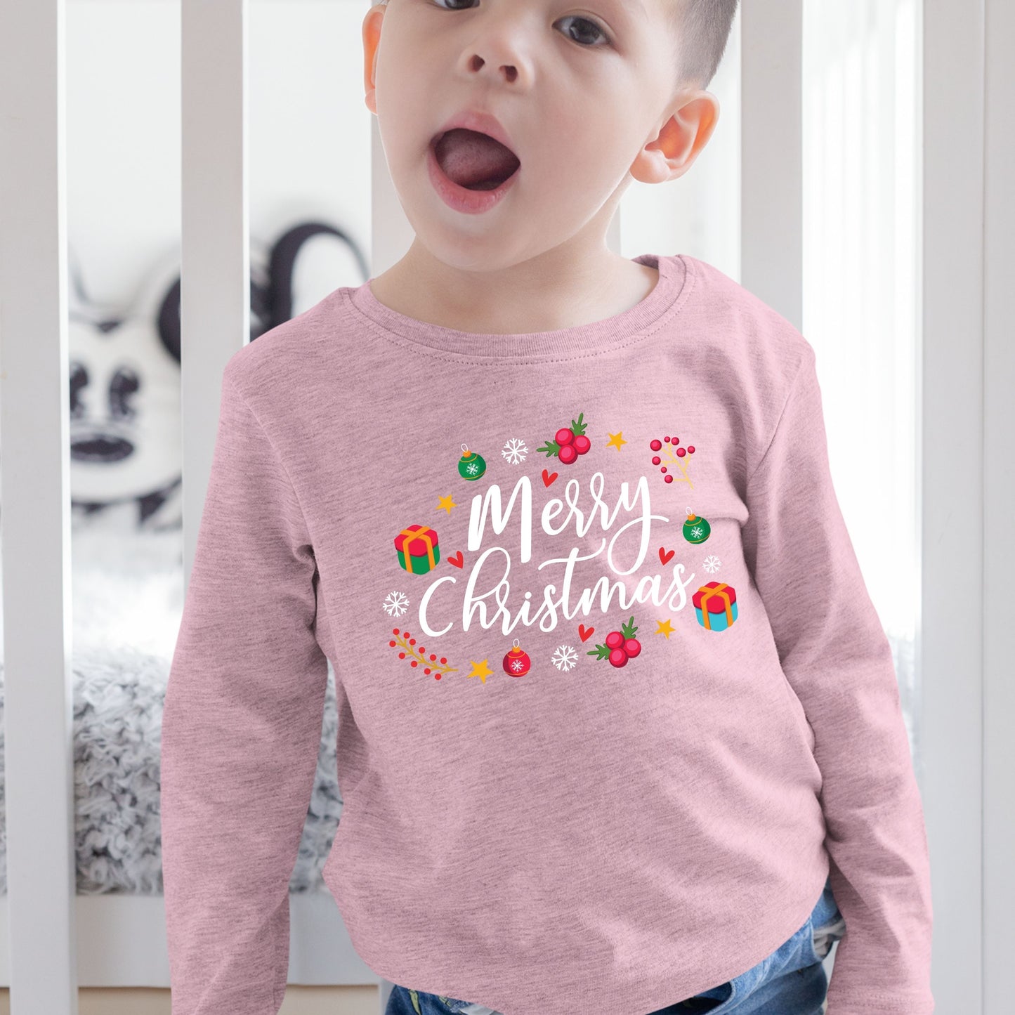 Merry Christmas, Christmas Long Sleeves, Christmas Crewneck For Toddler, Christmas Sweatshirt, Christmas Sweater, Christmas Present