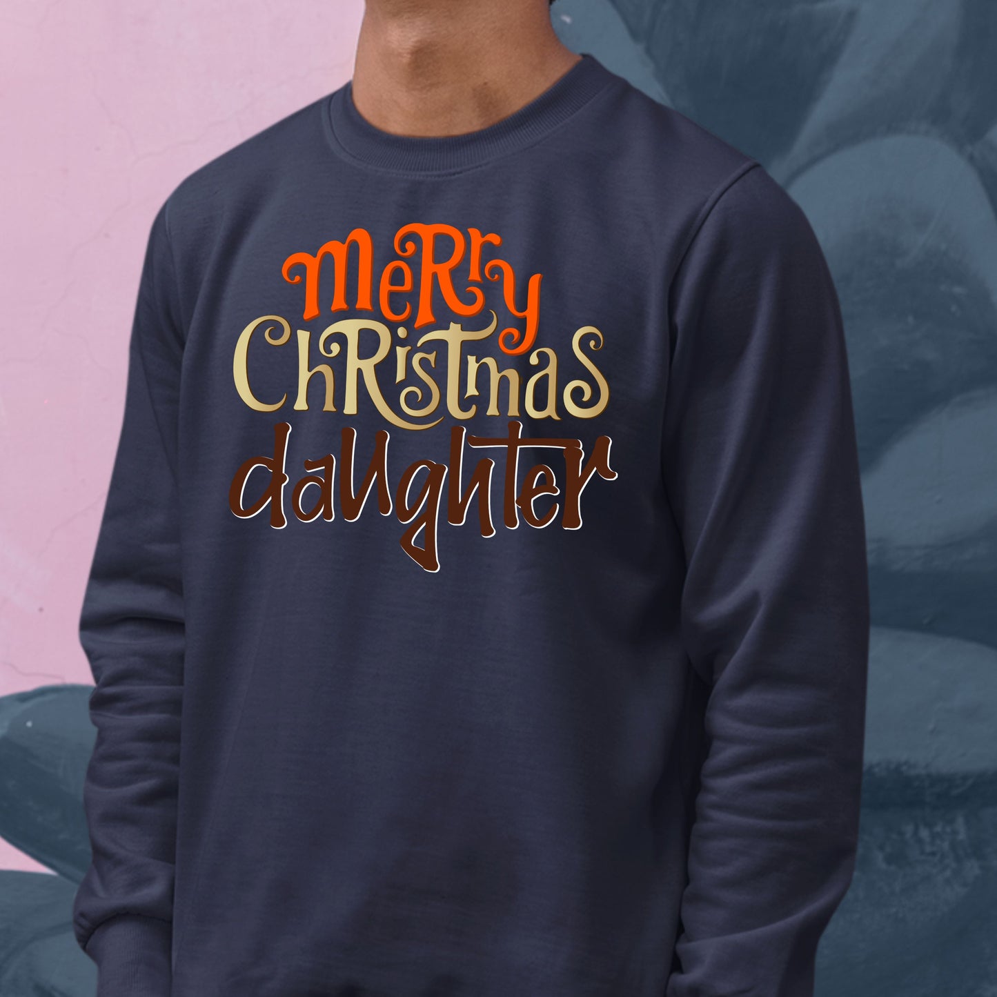 Merry Christmas Daughter, Christmas Crewneck For Youth, Christmas Long Sleeves, Christmas Sweatshirt, Christmas Sweater, Christmas Present