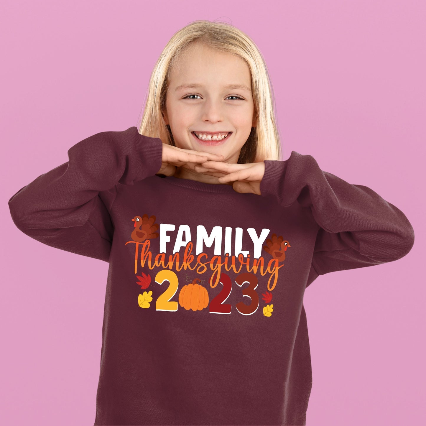 Thanksgiving Family 2023, Thanksgiving Sweatshirt, Thanksgiving Sweater for kids, Thanksgiving Gift Ideas, Cute Thanksgiving