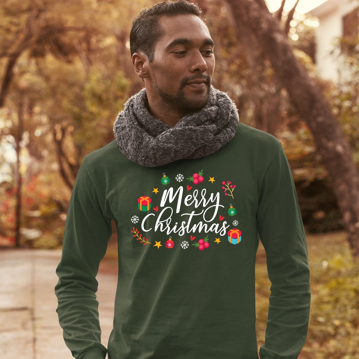 Merry Christmas, Christmas Long Sleeves, Christmas Crewneck For Men, Christmas Sweatshirt, Christmas Sweater, Christmas Present