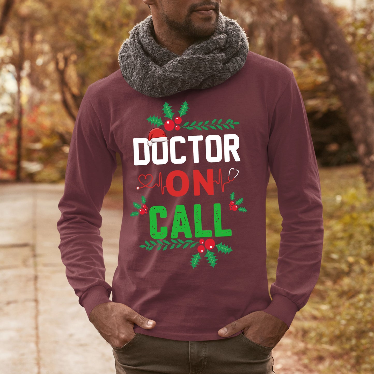 Doctor on Call, Men Long Sleeves, Christmas Shirts, Christmas Sweatshirts, Christmas, Christmas Clothing, Christmas Decor