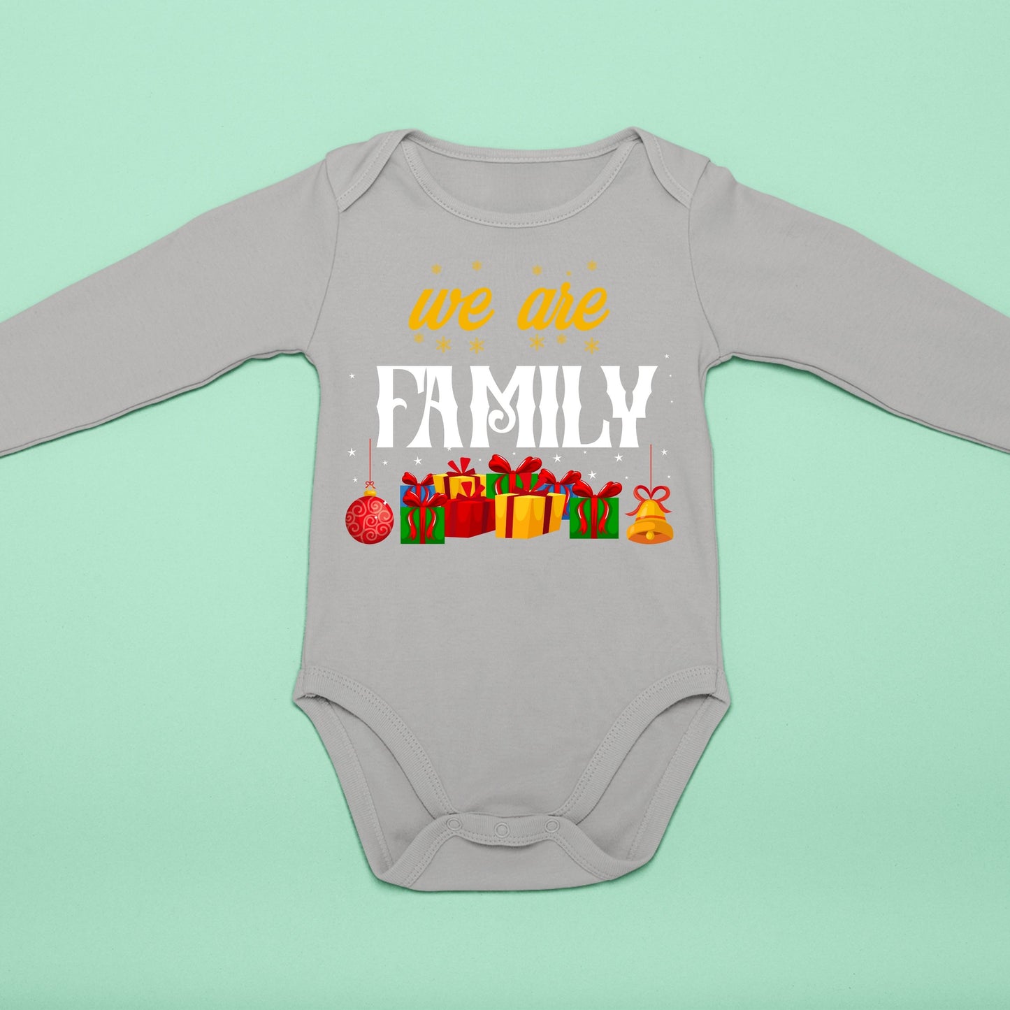 We Are Family, Onesie Long Sleeves, Christmas, Christmas Decor, Christmas Shirts, Christmas Sweatshirts, Christmas Clothing