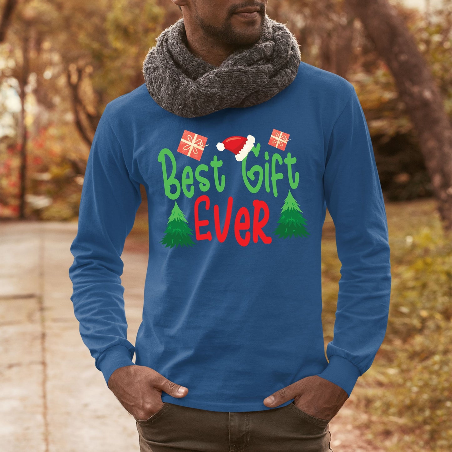 Best Gift Ever, Christmas Crewneck For Men, Christmas Long Sleeves, Christmas Sweatshirt, Christmas Sweater, Christmas Present