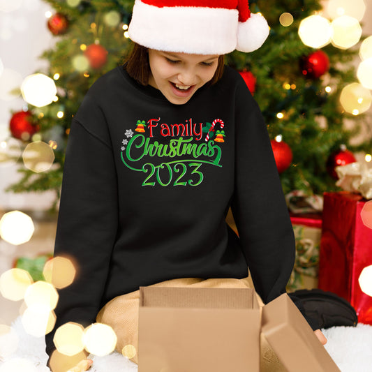 Family Christmas 2023, Christmas Crewneck For Youth, Christmas Long Sleeves, Christmas Sweatshirt, Christmas Sweater, Christmas Present