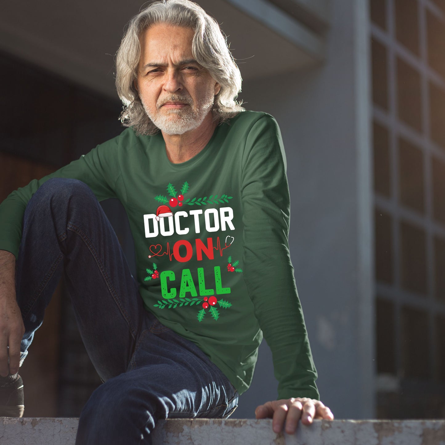 Doctor on Call, Men Long Sleeves, Christmas Shirts, Christmas Sweatshirts, Christmas, Christmas Clothing, Christmas Decor