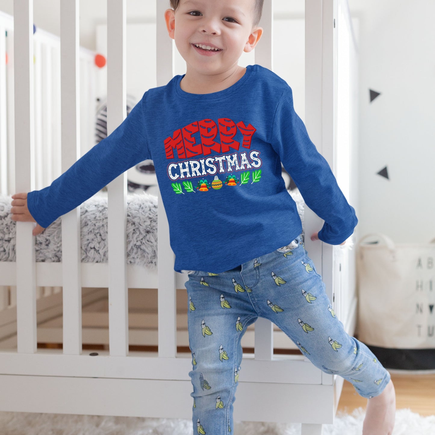 Merry Christmas, Christmas Long Sleeves, Christmas Crewneck For Toddler, Christmas Present, Christmas Sweatshirt, Christmas Sweater