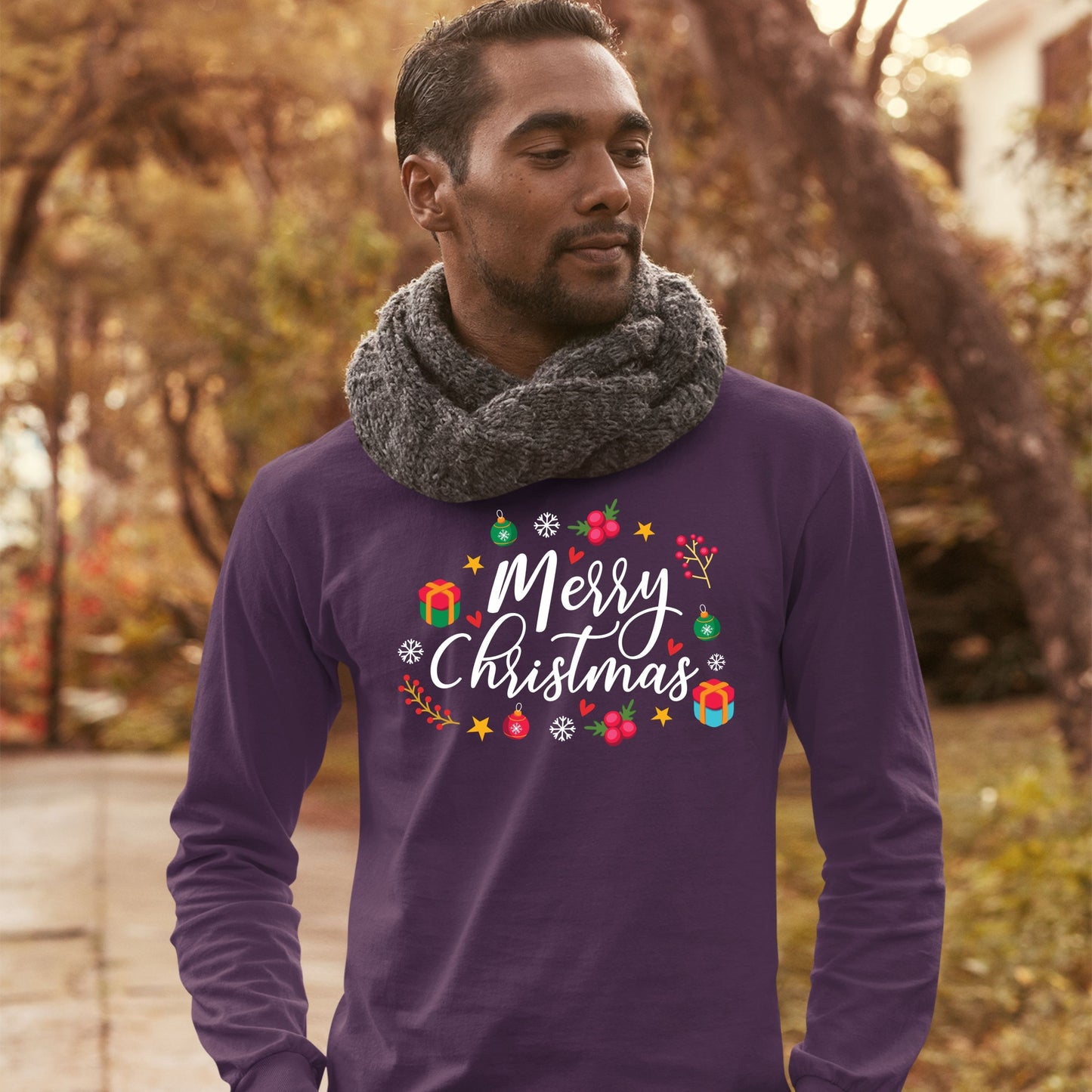 Merry Christmas, Christmas Long Sleeves, Christmas Crewneck For Men, Christmas Sweatshirt, Christmas Sweater, Christmas Present