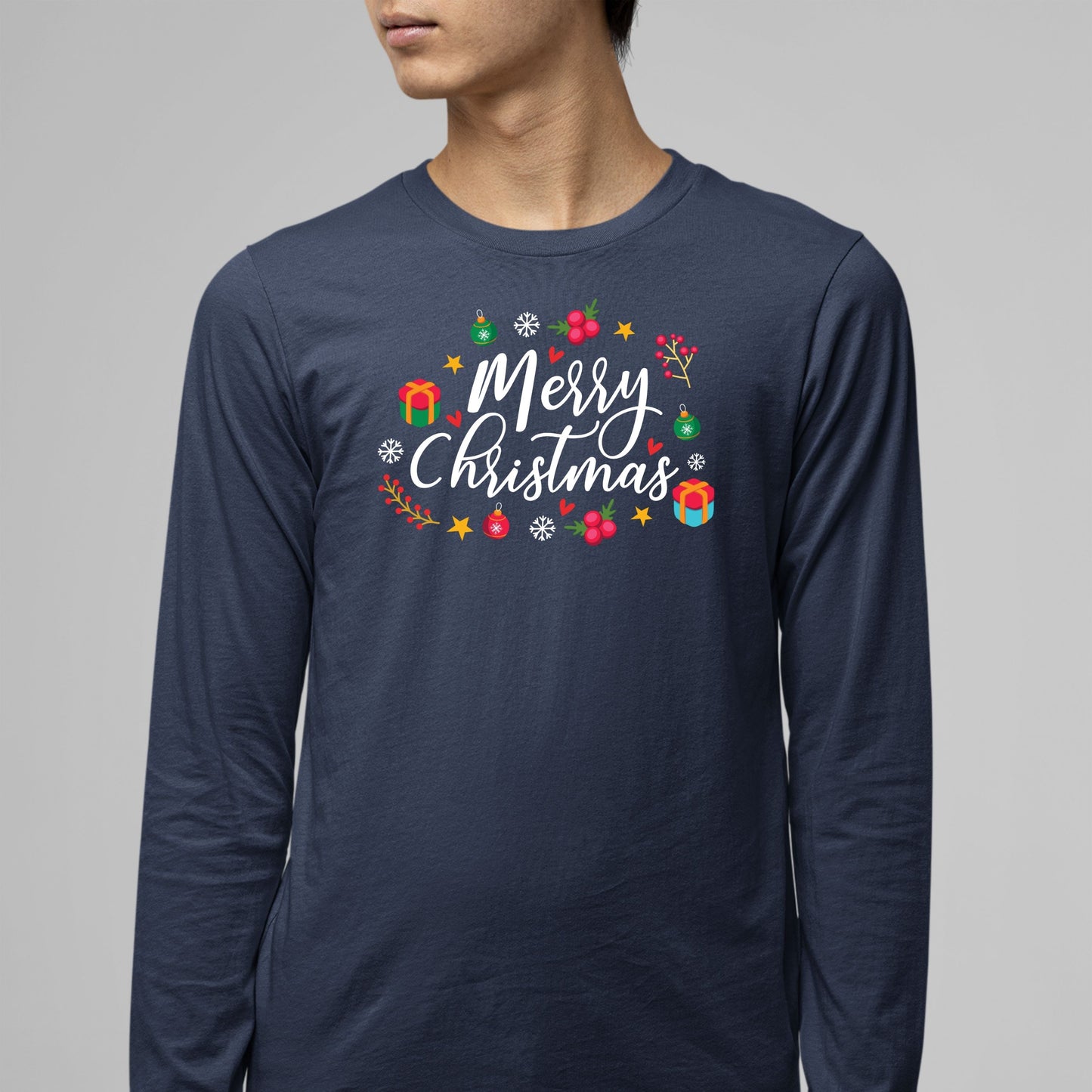 Merry Christmas, Christmas Long Sleeves, Christmas Crewneck For Men, Christmas Sweatshirt, Christmas Sweater, Christmas Present