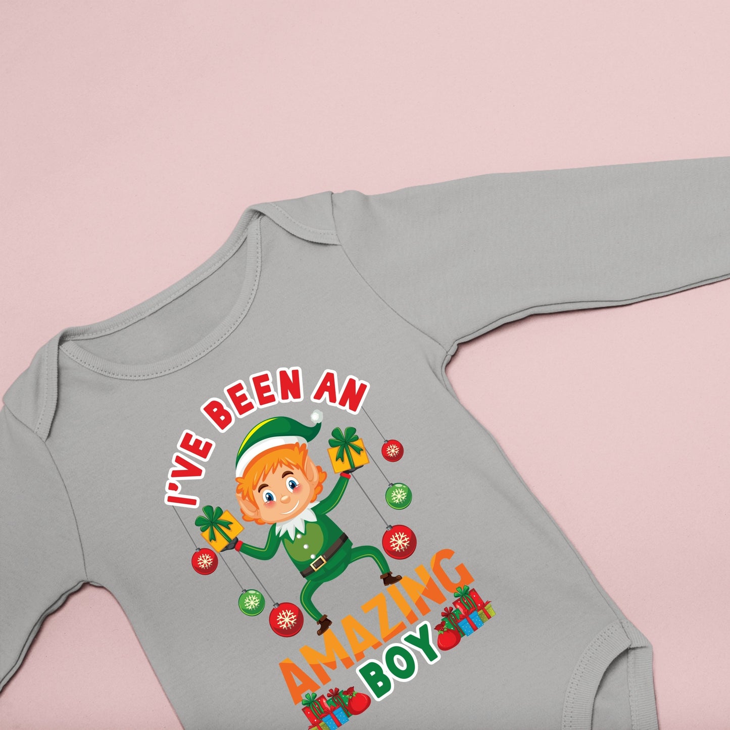 I've Been an Amazing Boy, Christmas Bodysuits, Christmas Long Sleeves, Christmas Onesies, Christmas Bodysuits For Kids, Christmas Present