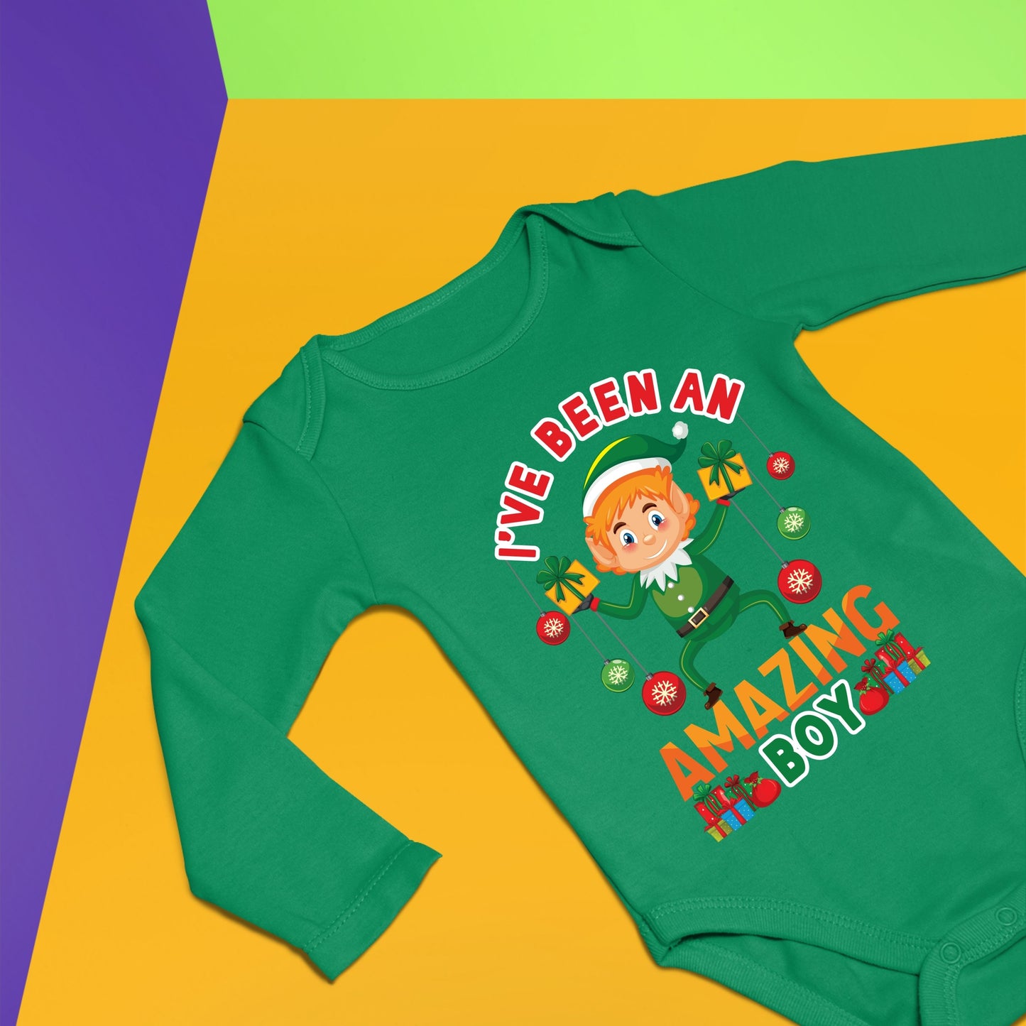 I've Been an Amazing Boy, Christmas Bodysuits, Christmas Long Sleeves, Christmas Onesies, Christmas Bodysuits For Kids, Christmas Present