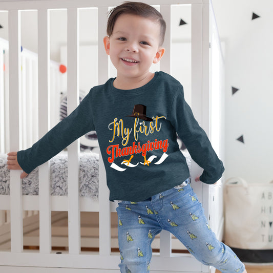 My First Thanks Giving, Thanksgiving Sweatshirt, Thanksgiving Sweater for kids, Thanksgiving Gift Ideas, Cute Thanksgiving