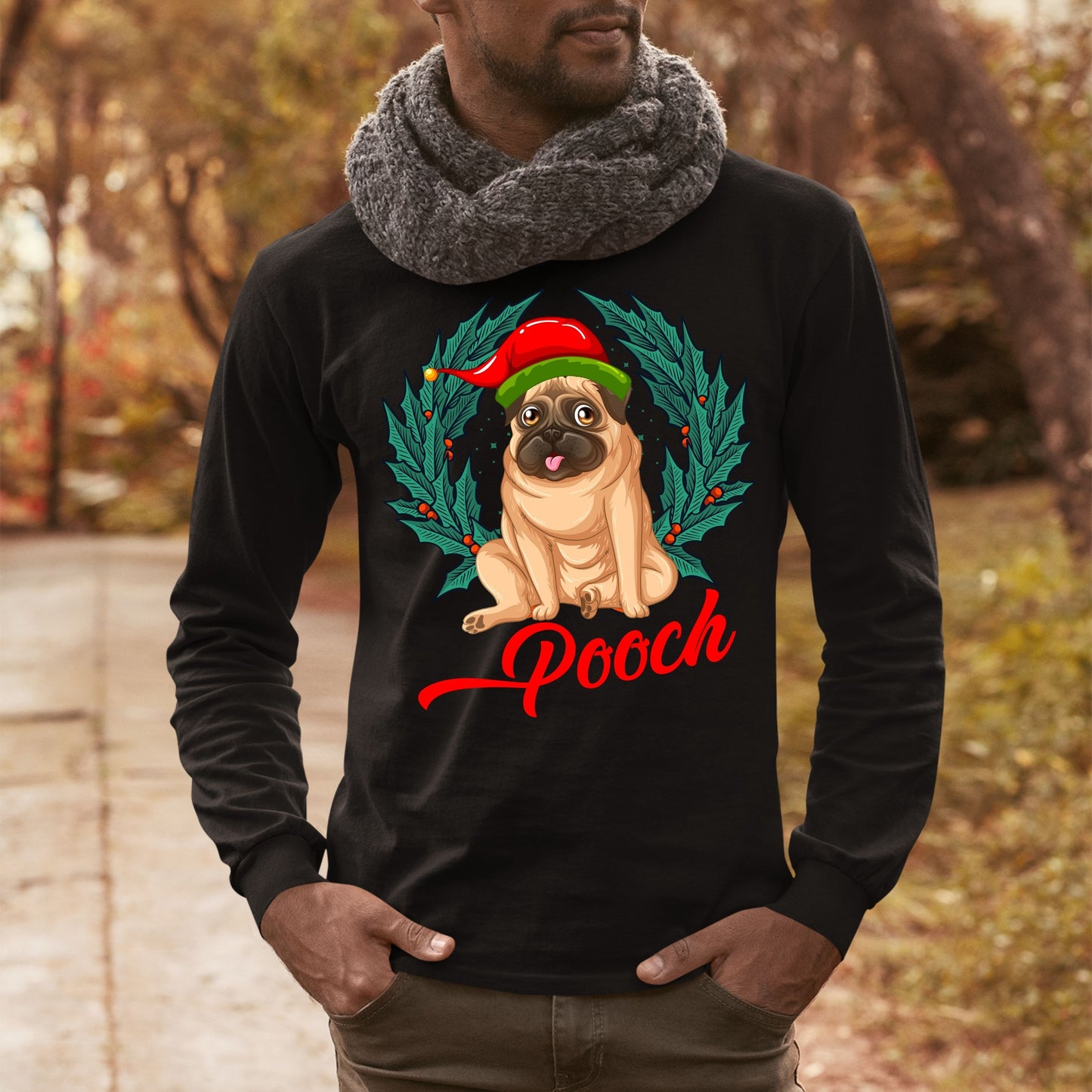 Pooch, Men Long Sleeves, Christmas Shirts, Christmas Sweatshirts, Christmas, Christmas Clothing, Christmas Decor