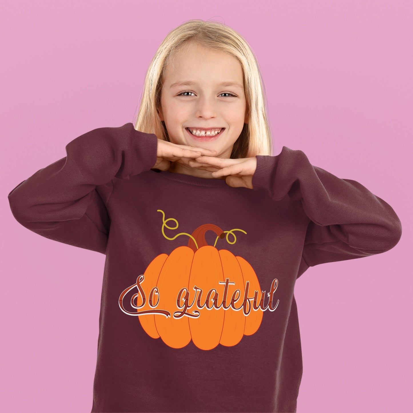 So Grateful, Thanksgiving Sweatshirt, Thanksgiving Sweater for kids, Thanksgiving Gift Ideas, Cute Thanksgiving