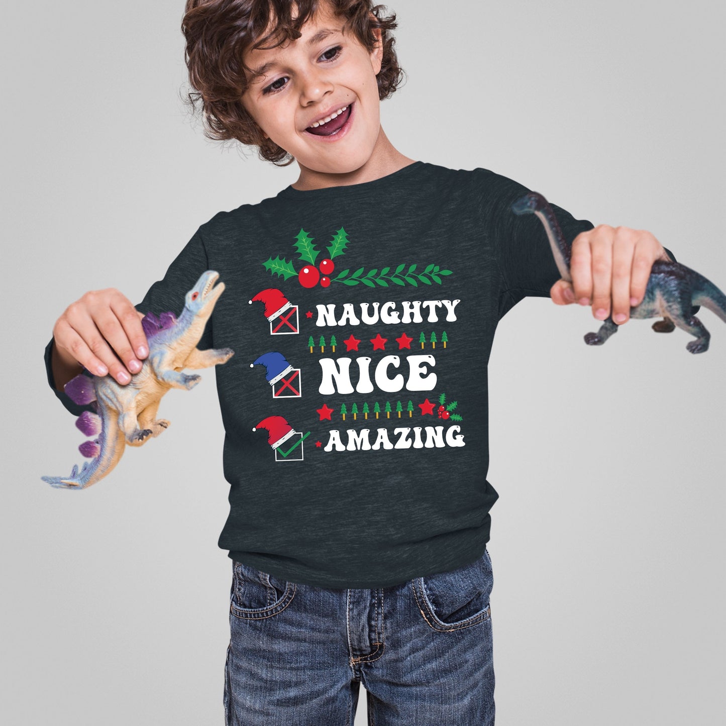 Naughty Nice Amazing, Toddler Long Sleeves, Christmas Clothing, Christmas Sweatshirts, Christmas Shirts, Christmas Decor, Christmas