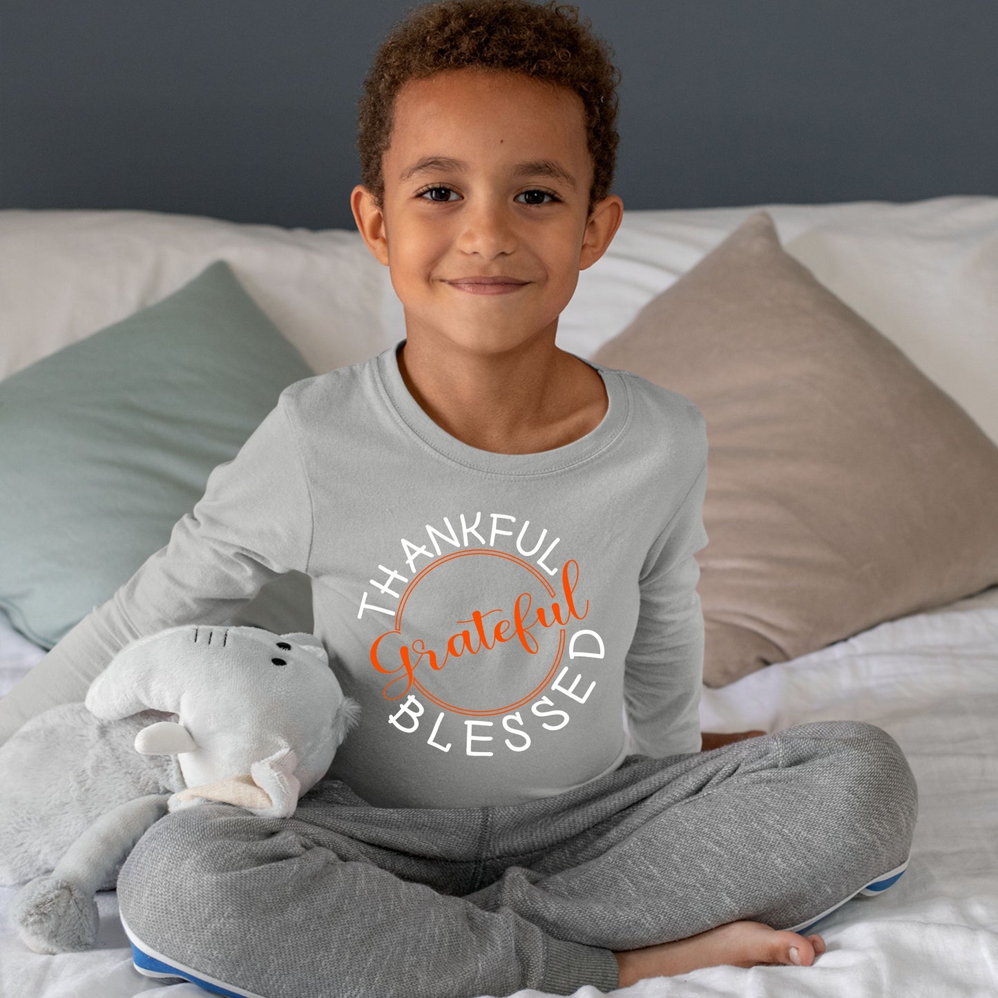 Thankful Grateful Blessed, Thanksgiving Sweatshirt, Thanksgiving Sweater for kids, Thanksgiving Gift Ideas, Cute Thanksgiving