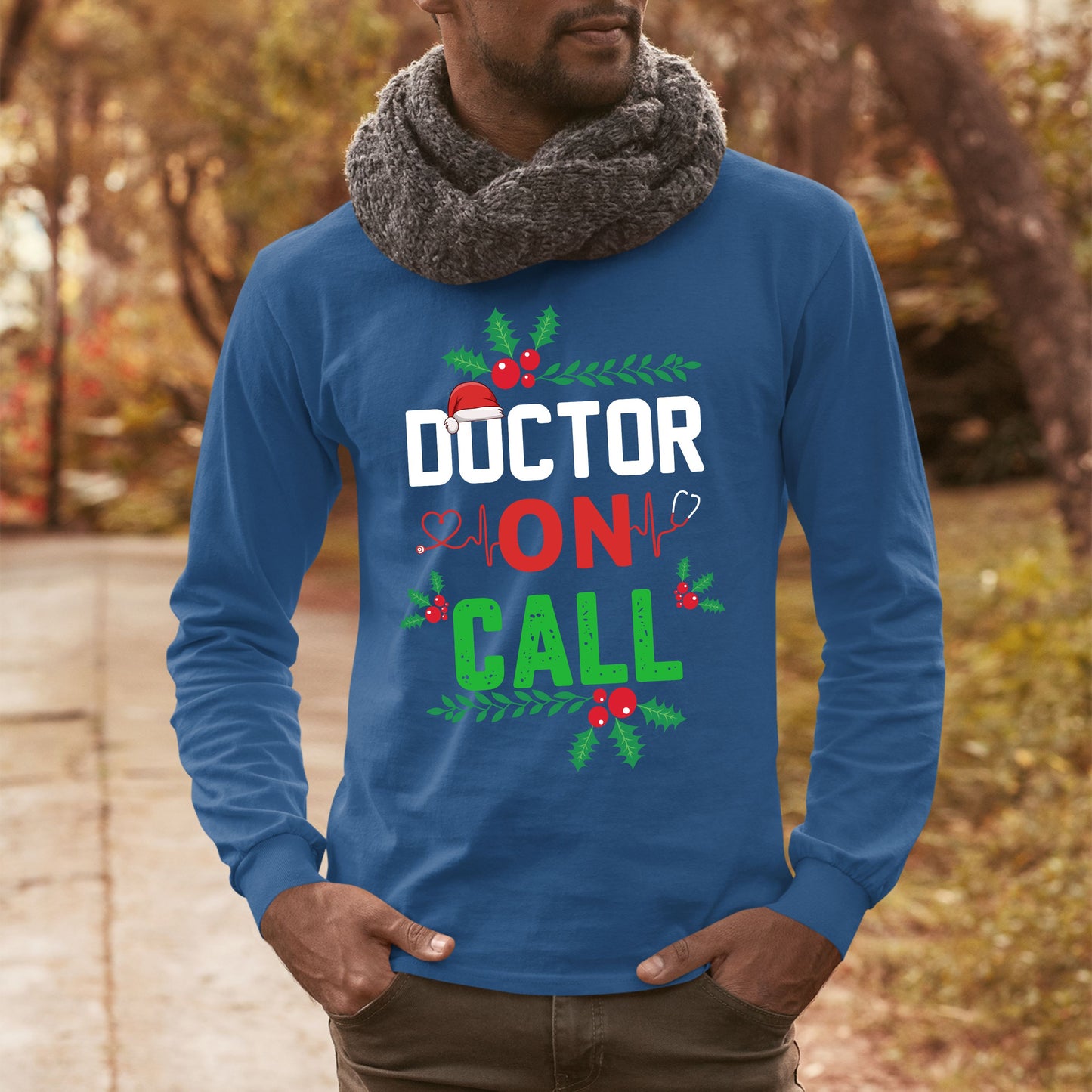 Doctor on Call, Men Long Sleeves, Christmas Shirts, Christmas Sweatshirts, Christmas, Christmas Clothing, Christmas Decor