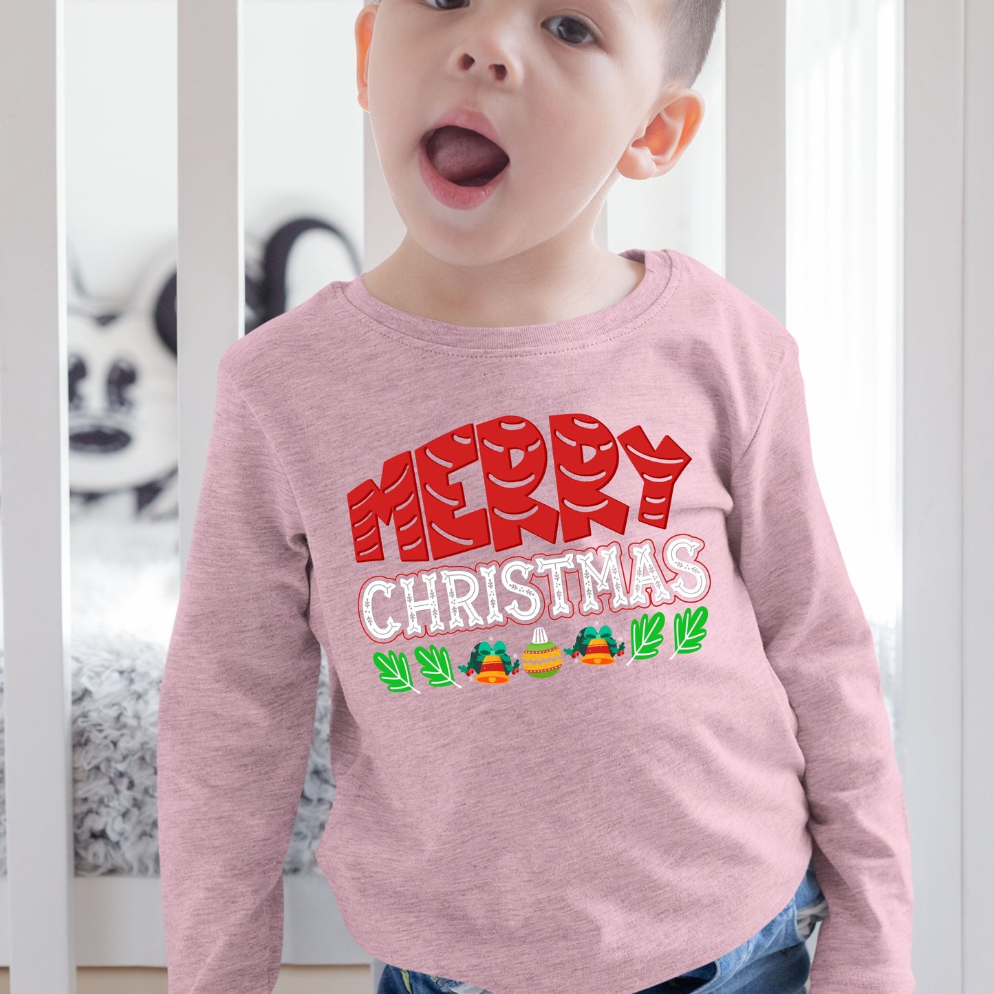 Merry Christmas, Christmas Long Sleeves, Christmas Crewneck For Toddler, Christmas Present, Christmas Sweatshirt, Christmas Sweater