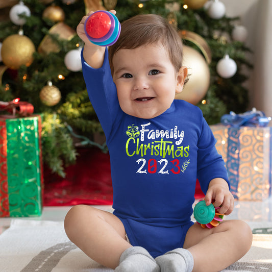 Family Christmas 2023, Christmas Bodysuits For Kids, Christmas Long Sleeves, Christmas Bodysuits, Christmas Onesies, Christmas Present