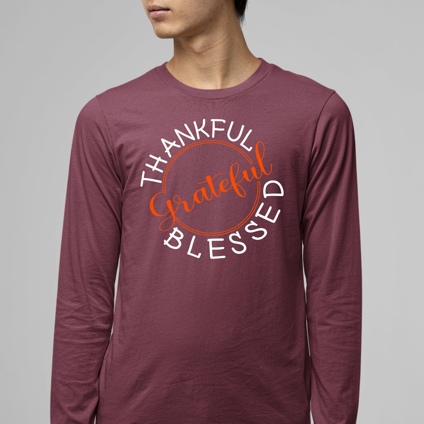 Thankful Grateful Blessed, Thanksgiving Sweatshirt, Thanksgiving Sweater for Men, Thanksgiving Gift Ideas, Cute Thanksgiving