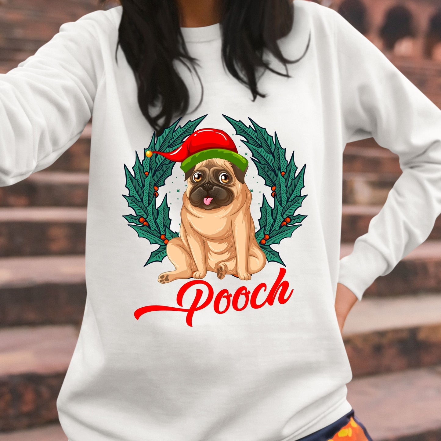 Pooch, Youth Long Sleeve, Christmas Shirts, Christmas Sweatshirts, Christmas, Christmas Clothing, Christmas Decor