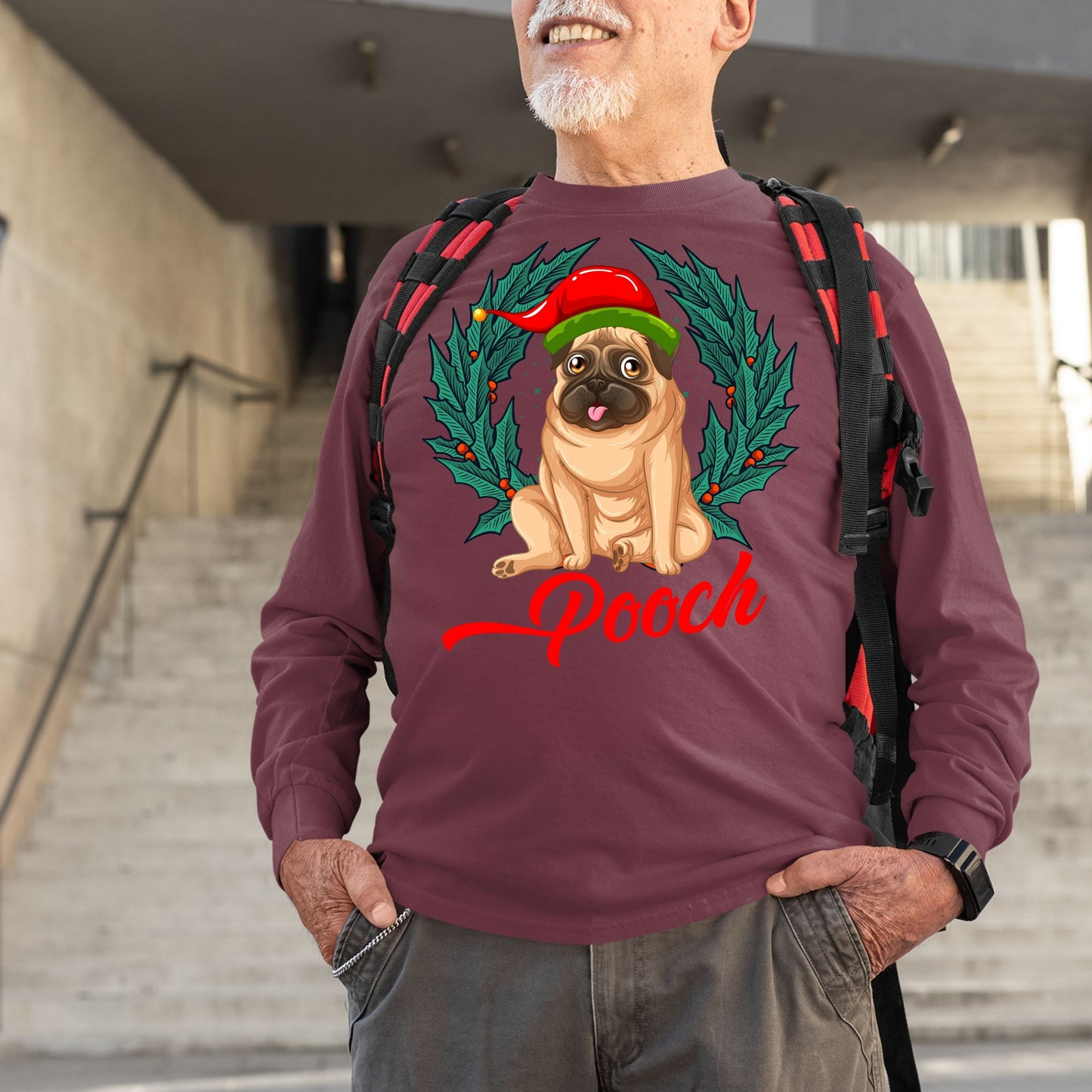 Pooch, Men Long Sleeves, Christmas Shirts, Christmas Sweatshirts, Christmas, Christmas Clothing, Christmas Decor