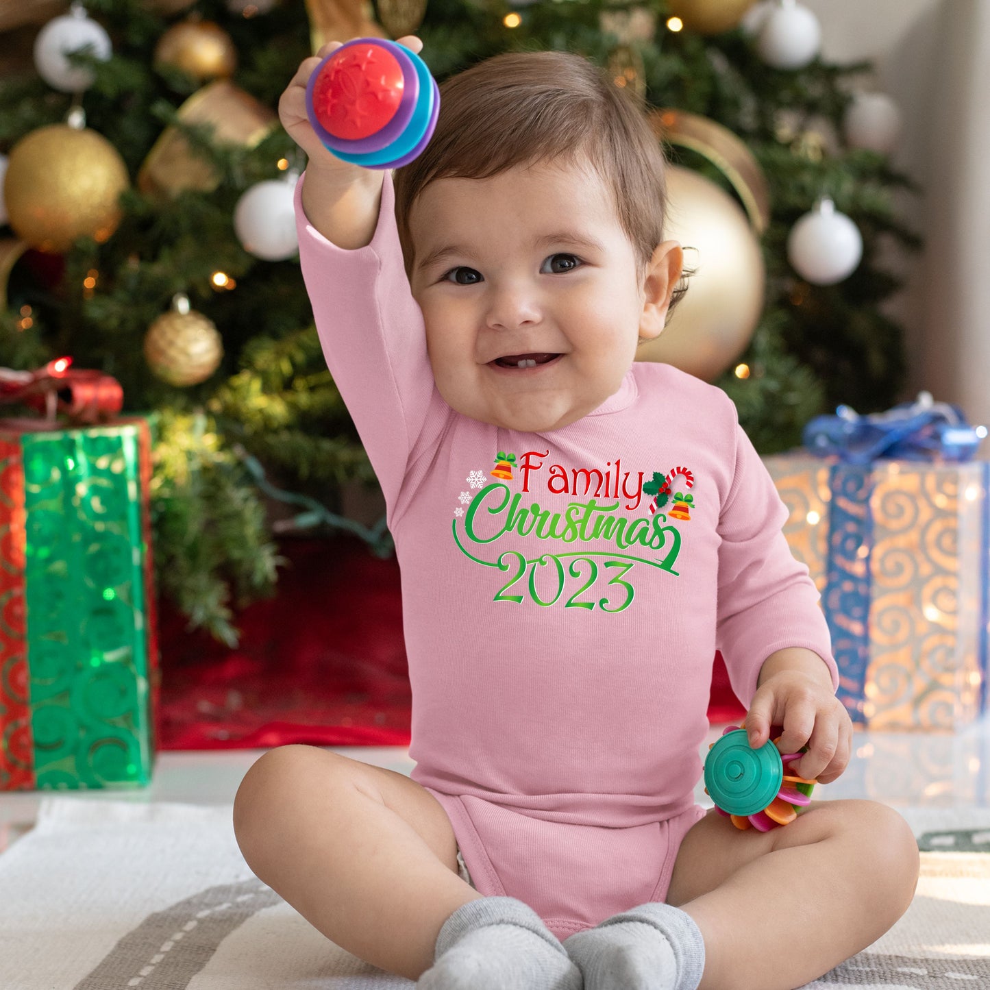 Family Christmas 2023, Christmas Bodysuits For Kids, Christmas Long Sleeves, Christmas Bodysuits, Christmas Onesies, Christmas Present