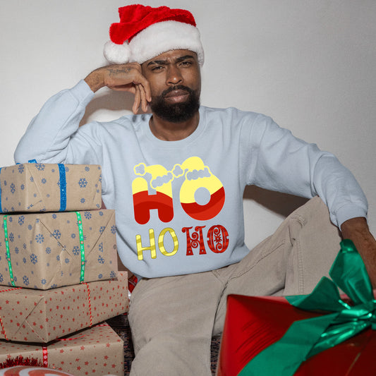 Ho Ho Ho, Christmas Crewneck For Men, Christmas Long Sleeves, Christmas Sweatshirt, Christmas Sweater, Christmas Present