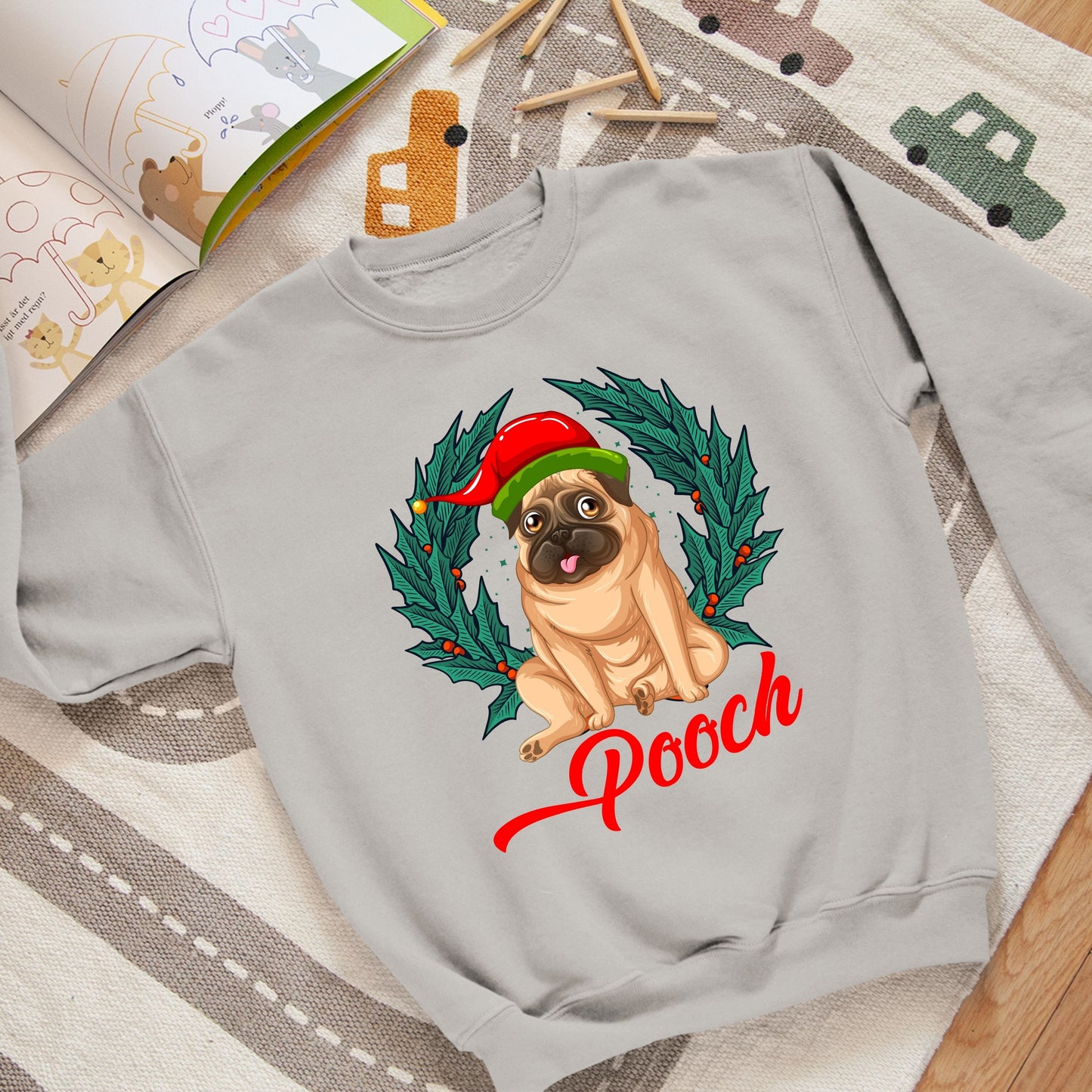 Pooch, Youth Long Sleeve, Christmas Shirts, Christmas Sweatshirts, Christmas, Christmas Clothing, Christmas Decor