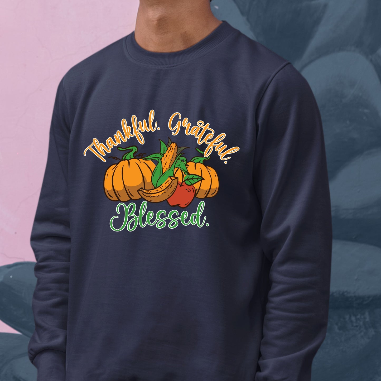 Thankful Grateful Blessed, Thanksgiving Sweatshirt, Thanksgiving Sweater for kids, Thanksgiving Gift Ideas, Cute Thanksgiving