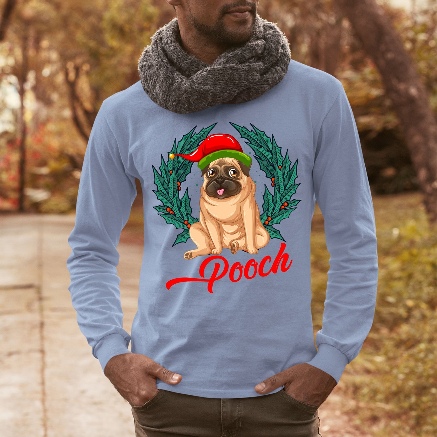 Pooch, Men Long Sleeves, Christmas Shirts, Christmas Sweatshirts, Christmas, Christmas Clothing, Christmas Decor