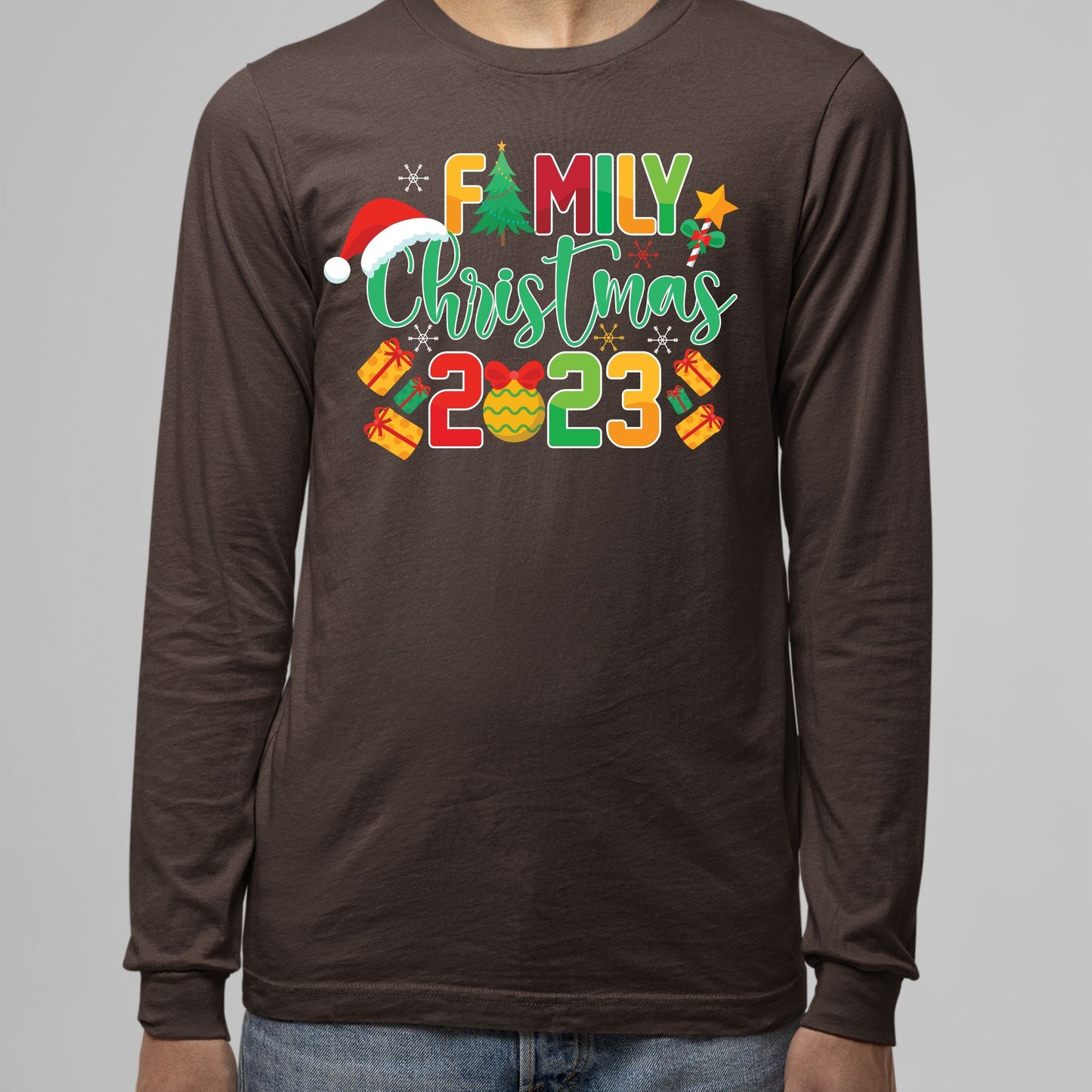 Family Christmas 2023, Christmas Long Sleeves, Christmas Crewneck For Men, Christmas Sweatshirt, Christmas Present, Christmas Sweater