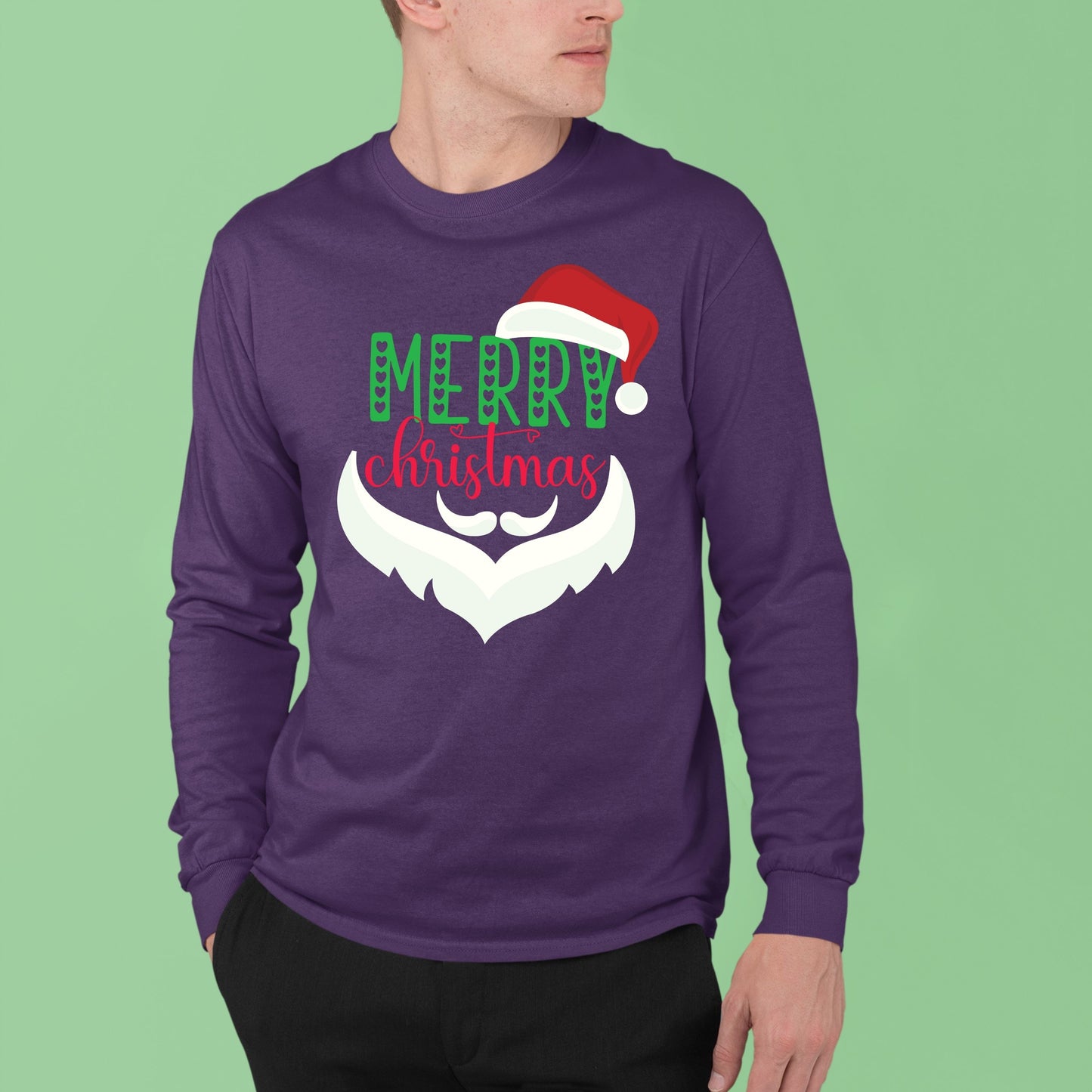 Merry Christmas, Christmas Crewneck For Men, Christmas Sweatshirt, Christmas Long Sleeves, Christmas Present, Christmas Sweater