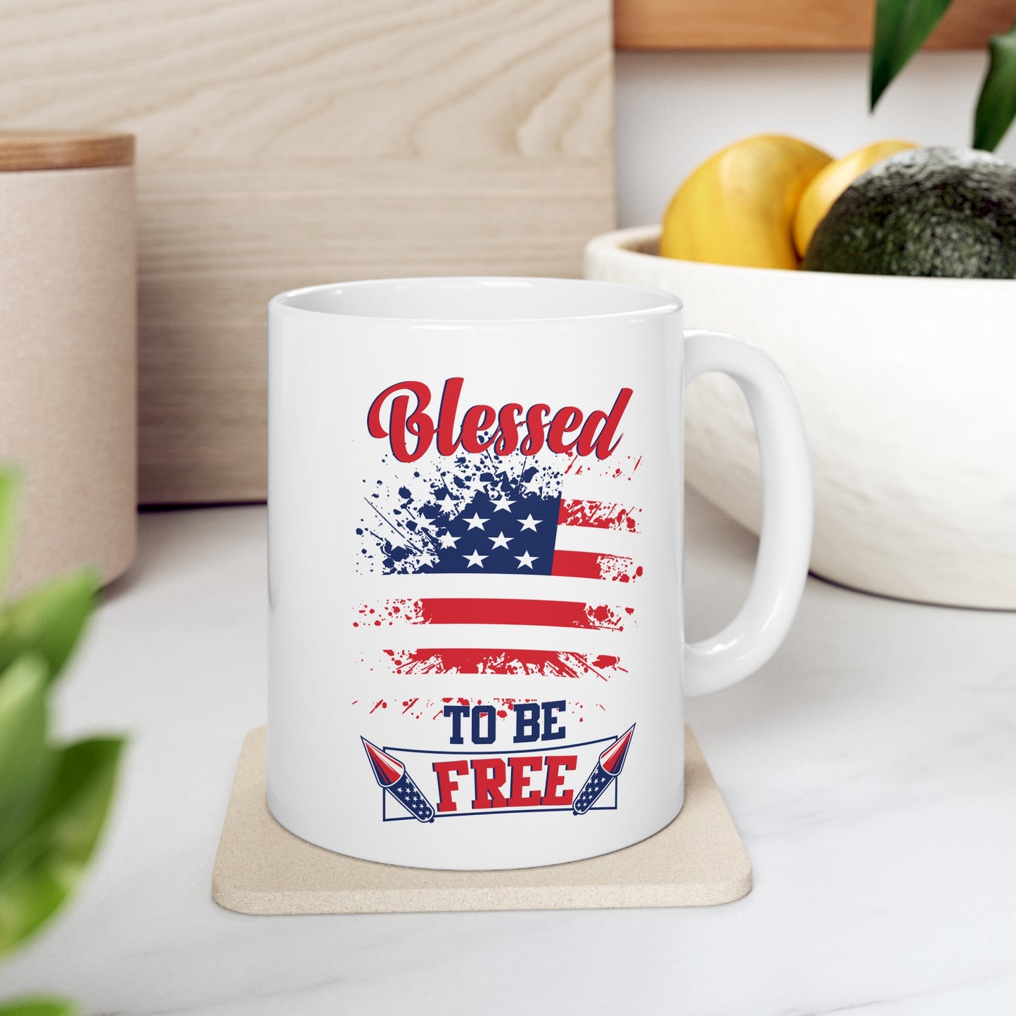 Blessed to be Free Ceramic Mug 11oz