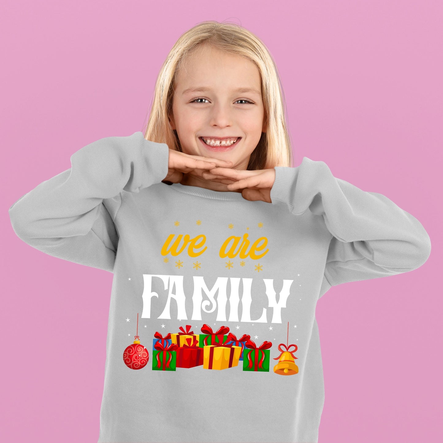 We Are Family, Youth Long Sleeve, Christmas, Christmas Decor, Christmas Shirts, Christmas Sweatshirts, Christmas Clothing