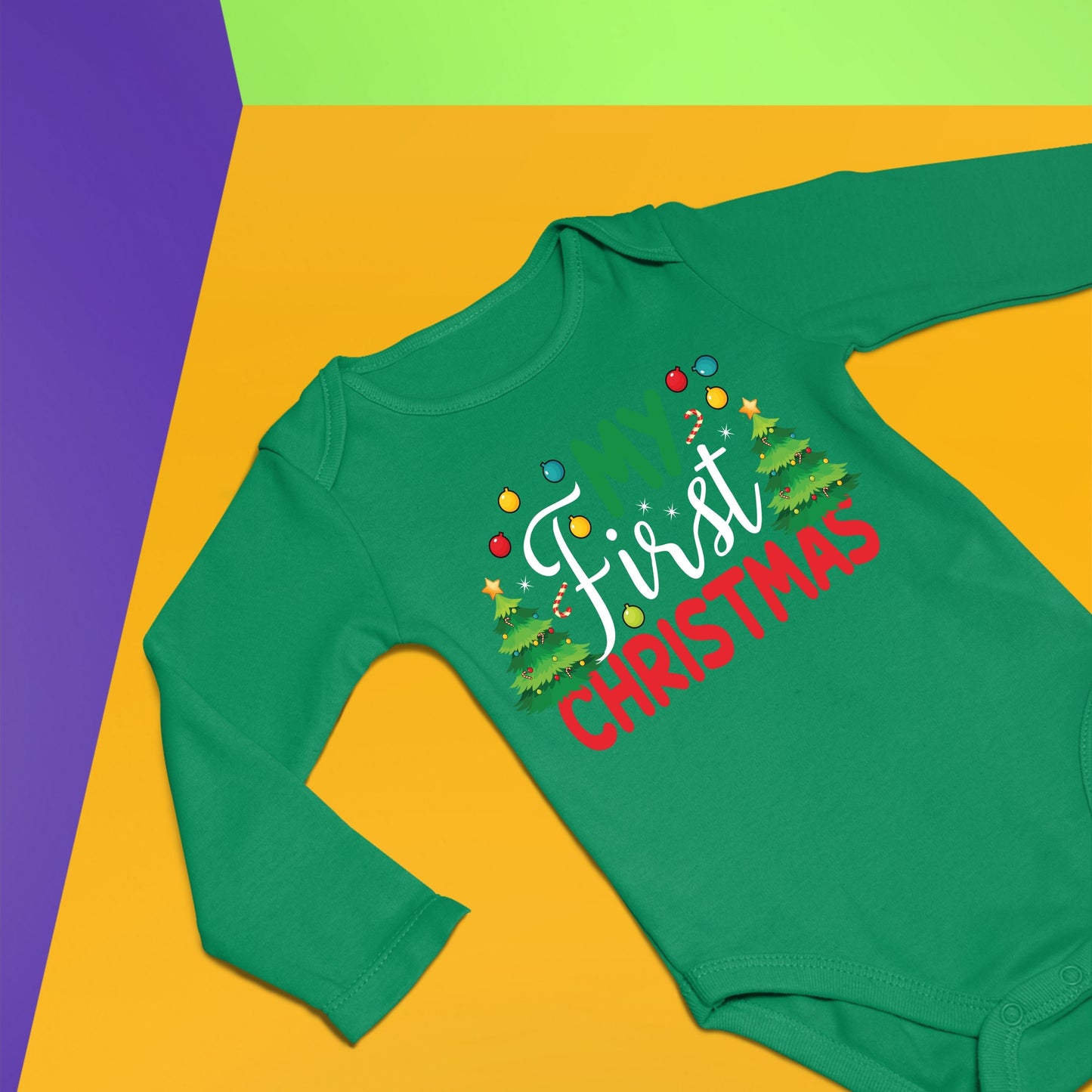 My First Christmas, Christmas Bodysuits For Kids, Christmas Long Sleeves, Christmas Bodysuits, Christmas Onesies, Christmas Present