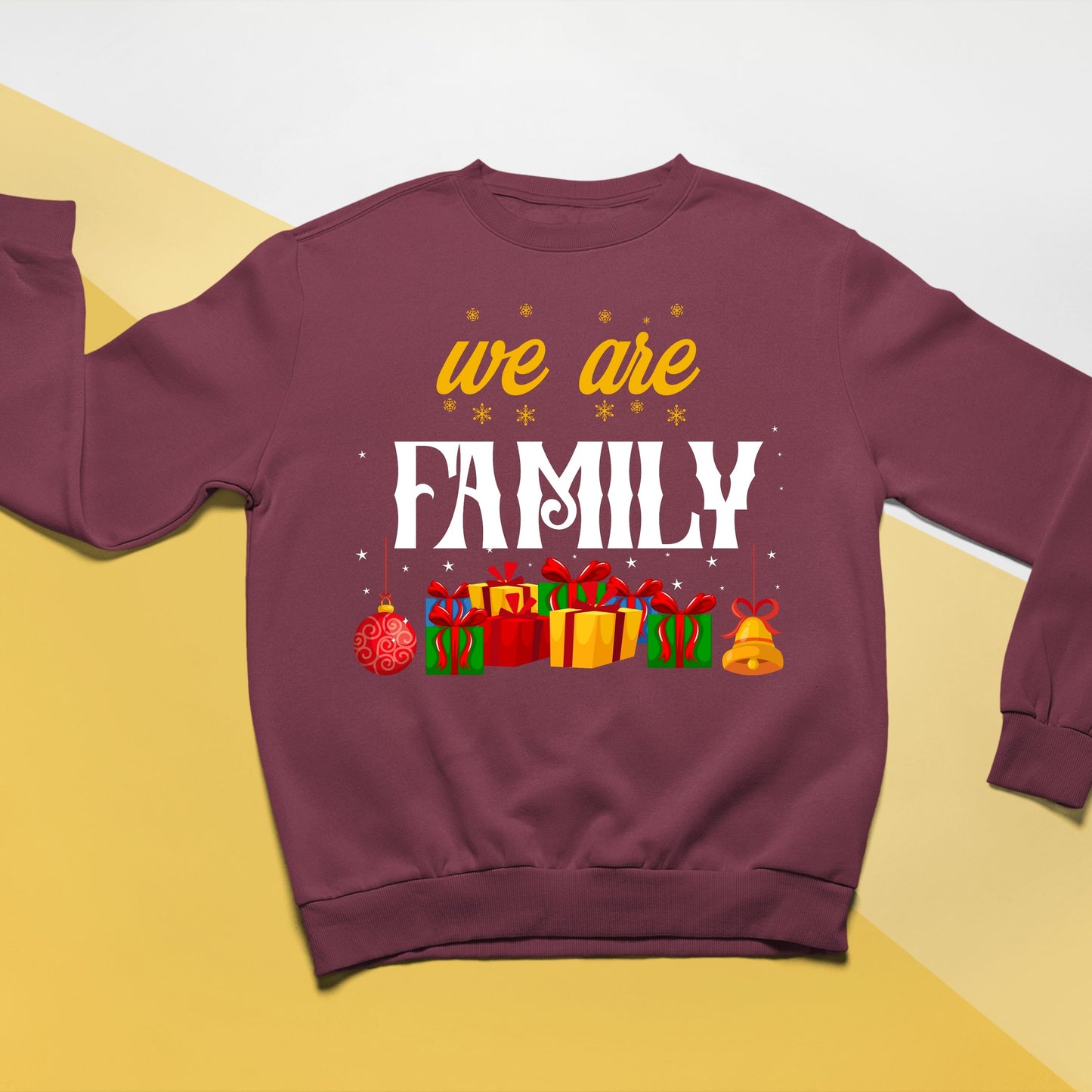 We Are Family, Youth Long Sleeve, Christmas, Christmas Decor, Christmas Shirts, Christmas Sweatshirts, Christmas Clothing